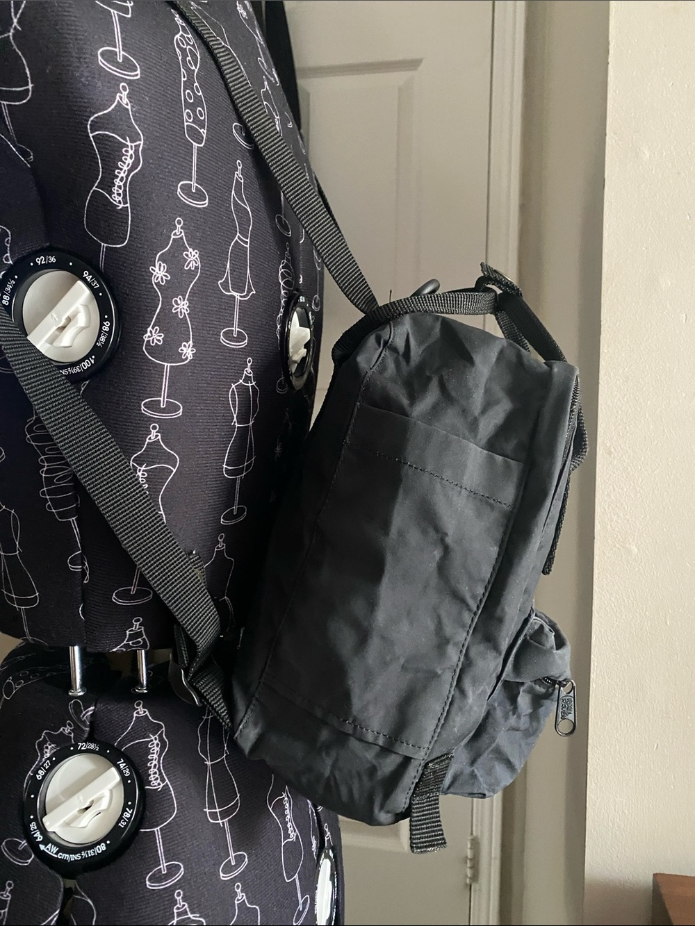 Fjallraven Black Mini Sling Backpack